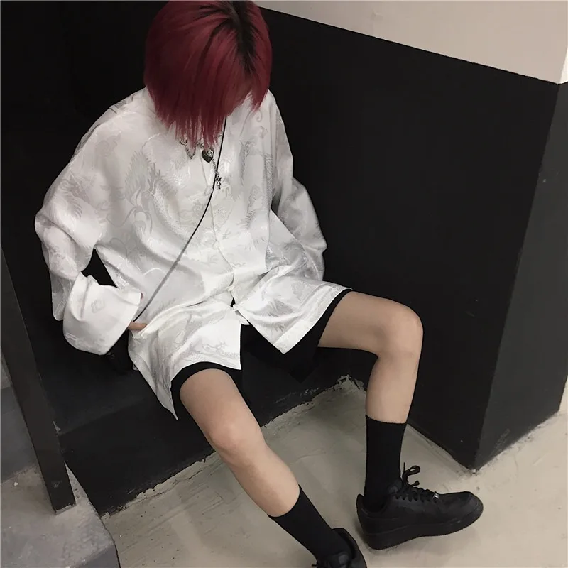 Harajuku Blouse Women Dragon Print Cheongsa Button Up Long Sleeve Shirt Chinese Style Designer Tops Women Streetwear Chic
Harajuku Blouse Women Dragon Print Cheongsa Button Up Long Sleeve Shirt Chinese Style Designer Tops Women Streetwear Chic