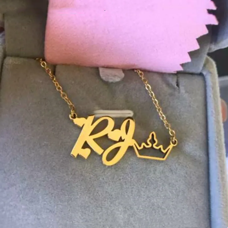 Stainless Steel Custom Name Necklace For Women Open Crown Personalized Customized Nameplate Necklaces
Stainless Steel Custom Name Necklace For Women Open Crown Personalized Customized Nameplate Necklaces