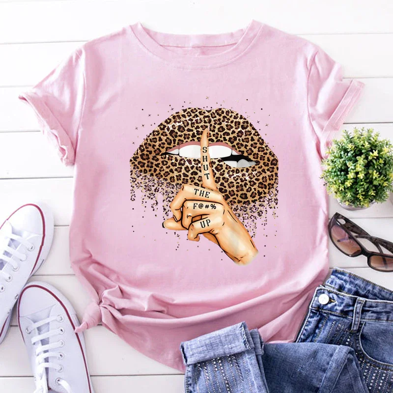Fashion Summer Shirt Graphic T-Shirt Women Tops Base O-neckBlack Tees Kiss Leopard Lip Funny Girls Tshirt
Fashion Summer Shirt Graphic T-Shirt Women Tops Base O-neckBlack Tees Kiss Leopard Lip Funny Girls Tshirt