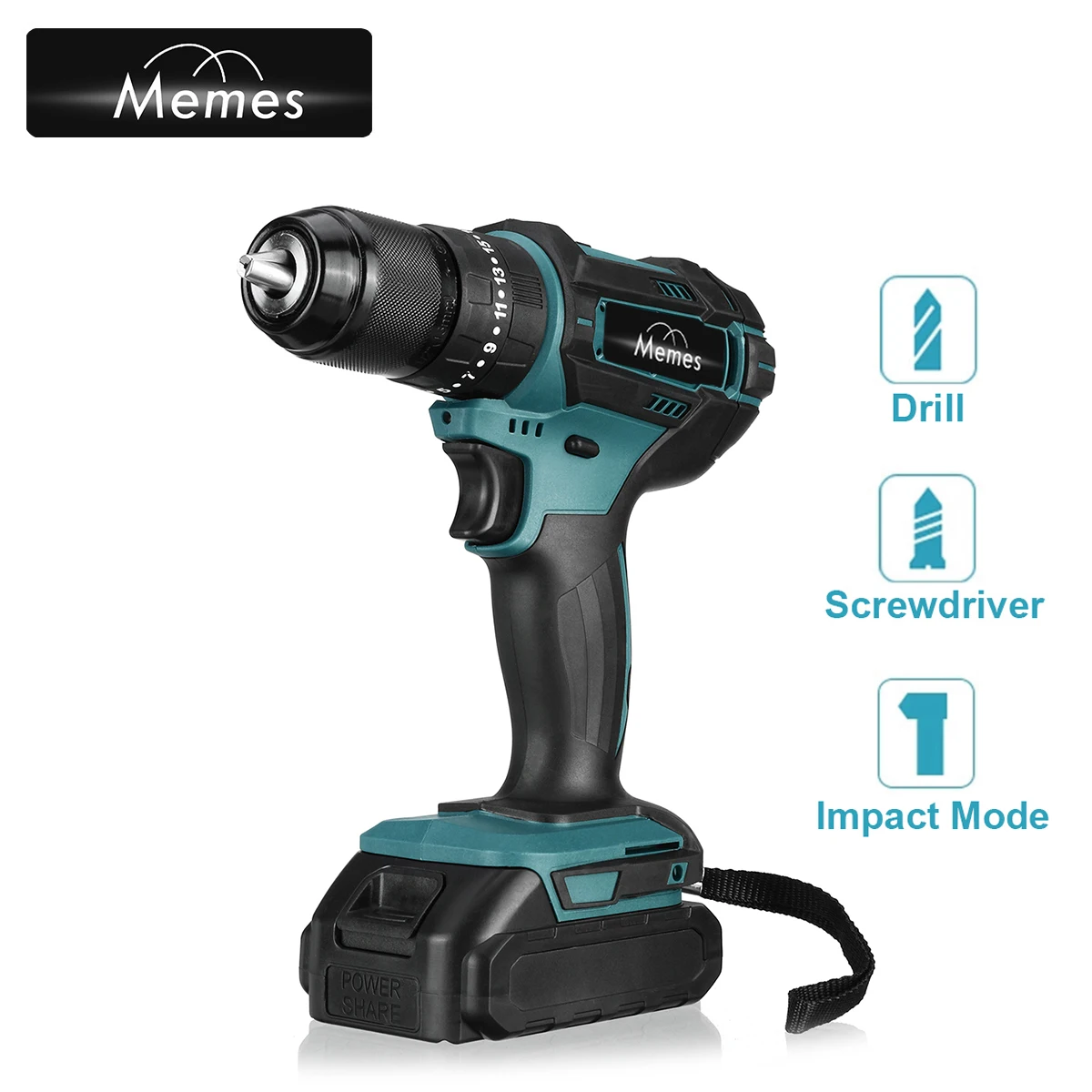 21V Impact Electric Drill Variable Speed Impact Electric Screwdrivers Hammer Drill Power Tool Rechargable For Makita 18V Battery
21V Impact Electric Drill Variable Speed Impact Electric Screwdrivers Hammer Drill Power Tool Rechargable For Makita 18V Battery
