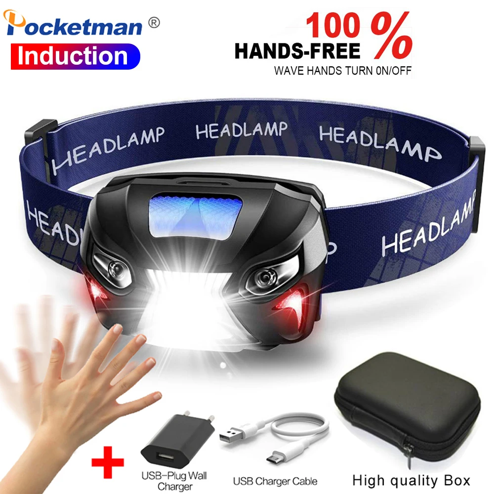 Powerful 80000Lm Body Motion Sensor Headlamp LED Headlight USB Rechargeable Head Flashlight Camping Fishing Hiking Head Light
Powerful 80000Lm Body Motion Sensor Headlamp LED Headlight USB Rechargeable Head Flashlight Camping Fishing Hiking Head Light