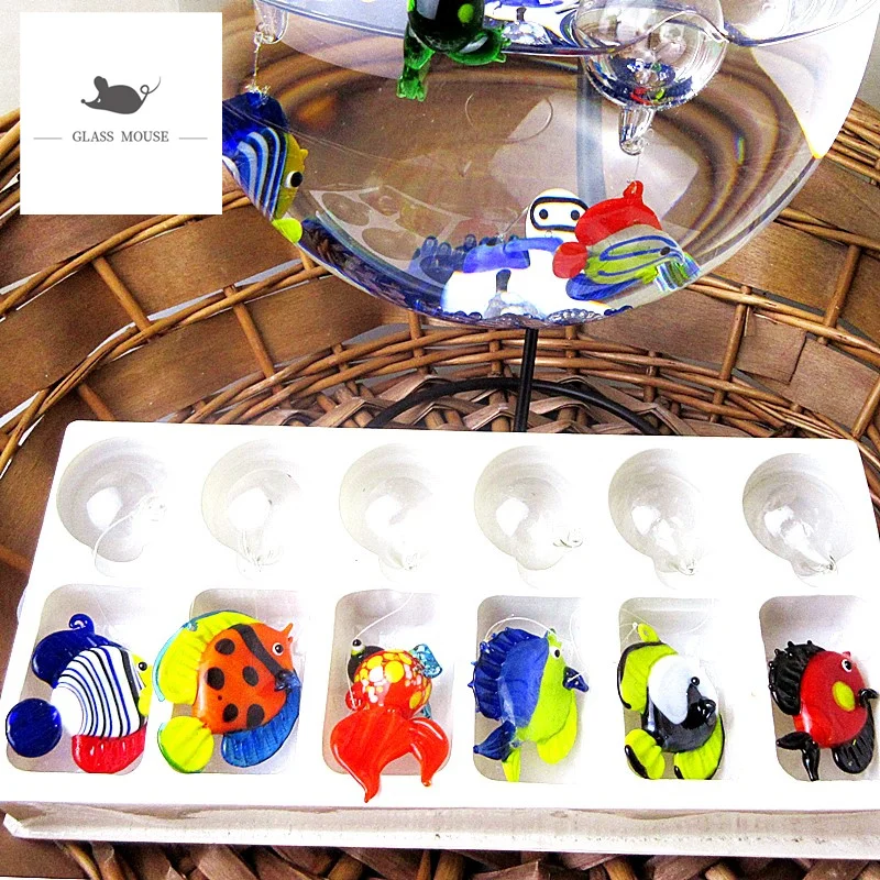 Floating glass fish - Aquarium fish Figurine - Hand made glass fish Lamp working Miniature Glass sea animals Statues accessories
Floating glass fish - Aquarium fish Figurine - Hand made glass fish Lamp working Miniature Glass sea animals Statues accessories
