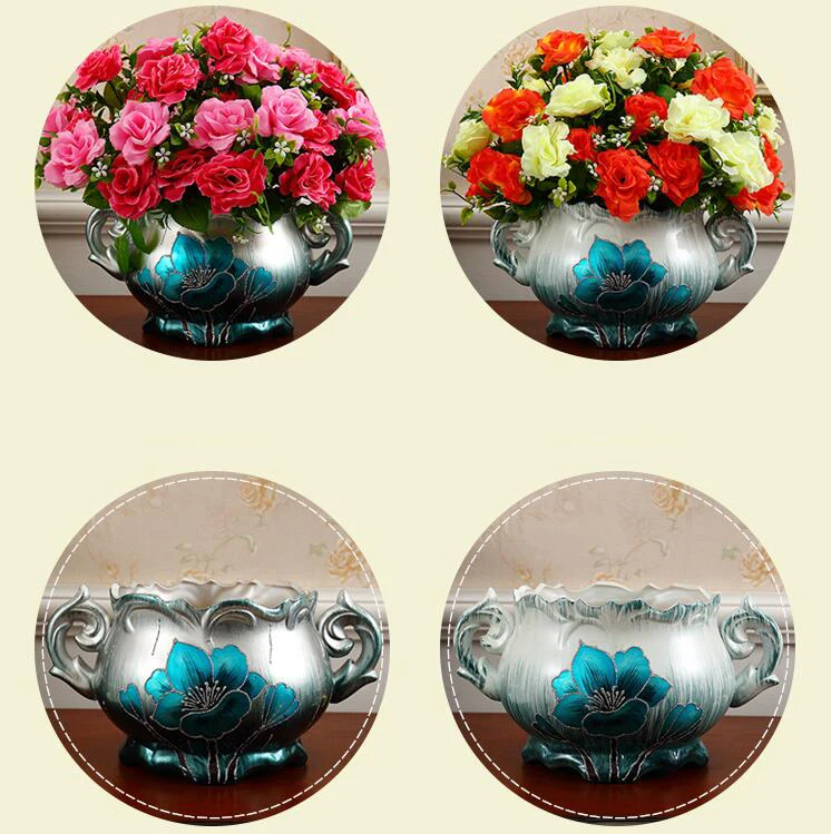 Europe Retro Resin Vase Desktop Artificial Flower Pot Home Furnishing Decoration Crafts Wedding Christmas Gift Office Ornament
Europe Retro Resin Vase Desktop Artificial Flower Pot Home Furnishing Decoration Crafts Wedding Christmas Gift Office Ornament