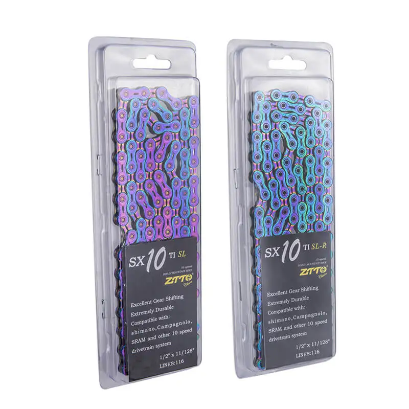 ZTTO Bicycle Chain 10 speed Rainbow Chain Road Bike 10speed Durable Chains Master link Rainbow EL SLR for MTB Mountain Bike
ZTTO Bicycle Chain 10 speed Rainbow Chain Road Bike 10speed Durable Chains Master link Rainbow EL SLR for MTB Mountain Bike