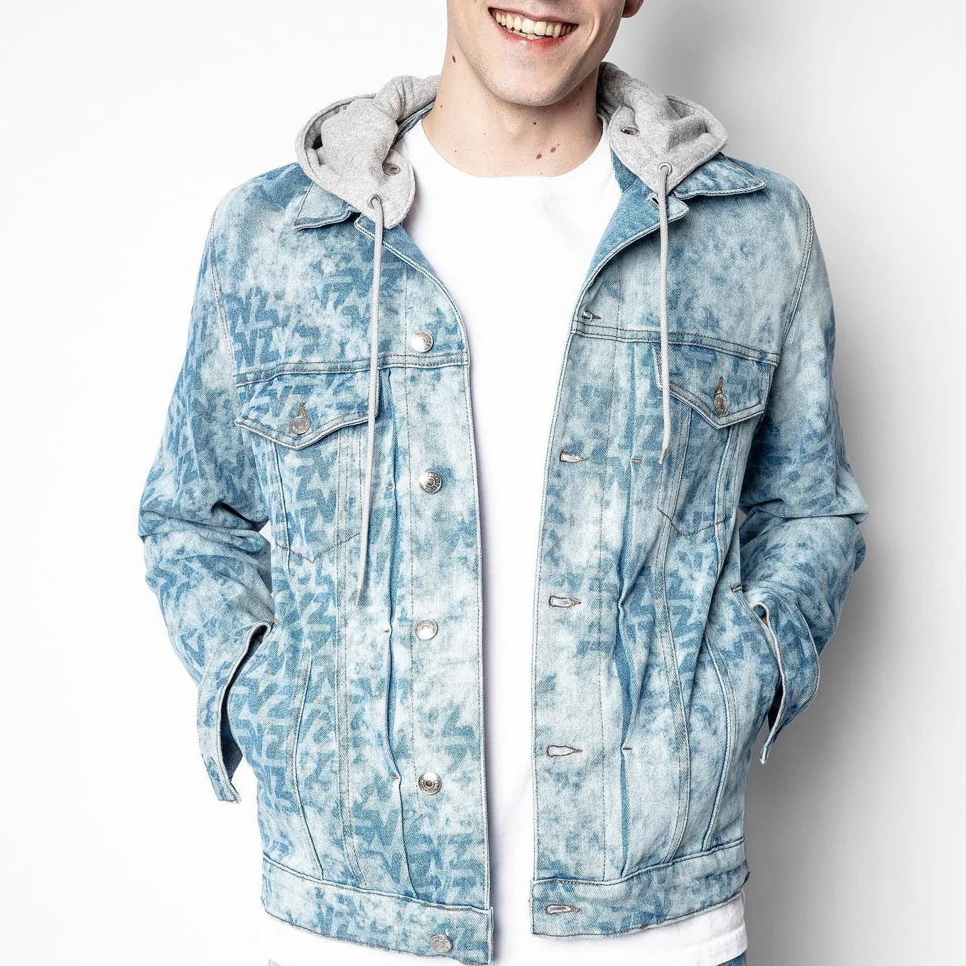 2021 Trendy Winter Clothes Cotton Hooded Coat Letters Printed Blue Denim Jacket for Couples
2021 Trendy Winter Clothes Cotton Hooded Coat Letters Printed Blue Denim Jacket for Couples