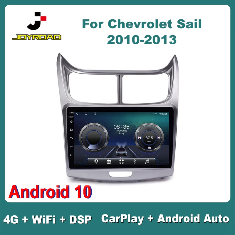 

9"For Chevrolet Sail 2010-2013 Android 10 Carplay Auto 4G Sim WiFi DSP RDS Car Radio Stereo Multimedia Video Player GPS 2Din