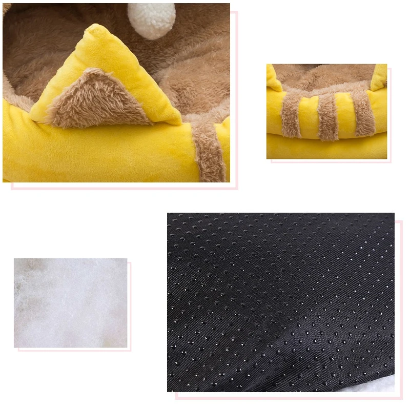 Fluffy Cat Bed for Indoor Cats or Small Dogs Coral Fleece Collapsible Cats Cave Anti-Slip & Water-Resistant Bottom Winter Warm
Fluffy Cat Bed for Indoor Cats or Small Dogs Coral Fleece Collapsible Cats Cave Anti-Slip & Water-Resistant Bottom Winter Warm