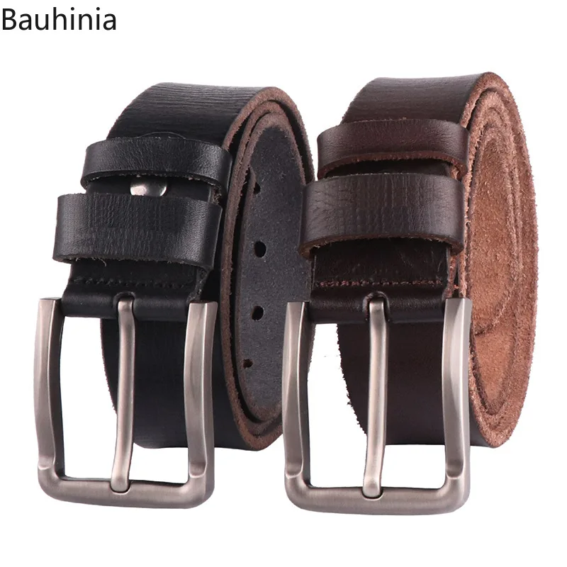 100-130 cm Real Genuine Leather Belts for Man Top Quality Male Casual Pin Buckle Belt Men Belt Leather Luxury Brand 2021 New
100-130 cm Real Genuine Leather Belts for Man Top Quality Male Casual Pin Buckle Belt Men Belt Leather Luxury Brand 2021 New