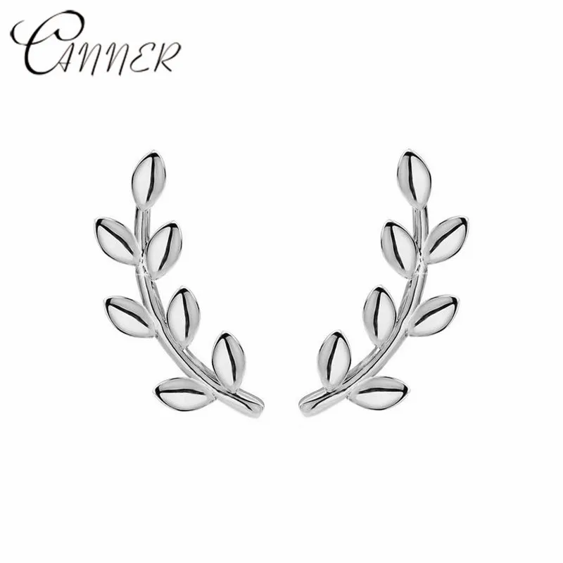 CANNER Fashion Minimalist 925 Sterling Silver Earrings for Women Jewelry Leaves Ear cuff Climber Earrings Stud Branch Oorbellen
CANNER Fashion Minimalist 925 Sterling Silver Earrings for Women Jewelry Leaves Ear cuff Climber Earrings Stud Branch Oorbellen