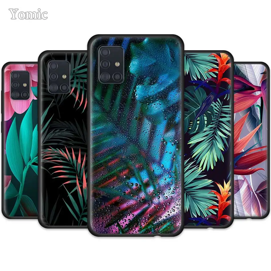 Tropical Green Plant Leaf Case for Samsung Galaxy A51 A71 A50 A21s S20 FE S21 Ultra A31 A10 A20e A41 A70 M31 Black Soft Cover
Tropical Green Plant Leaf Case for Samsung Galaxy A51 A71 A50 A21s S20 FE S21 Ultra A31 A10 A20e A41 A70 M31 Black Soft Cover