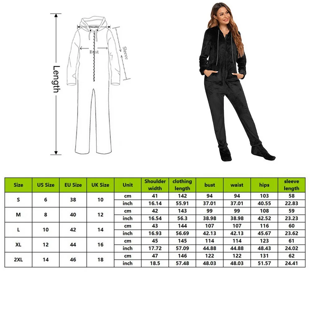 Autumn And Winter New Style One-piece Hooded Ladies Pajamas Flannel With Feet Detachable Home Service Warm Long-sleeved Pajamas
Autumn And Winter New Style One-piece Hooded Ladies Pajamas Flannel With Feet Detachable Home Service Warm Long-sleeved Pajamas