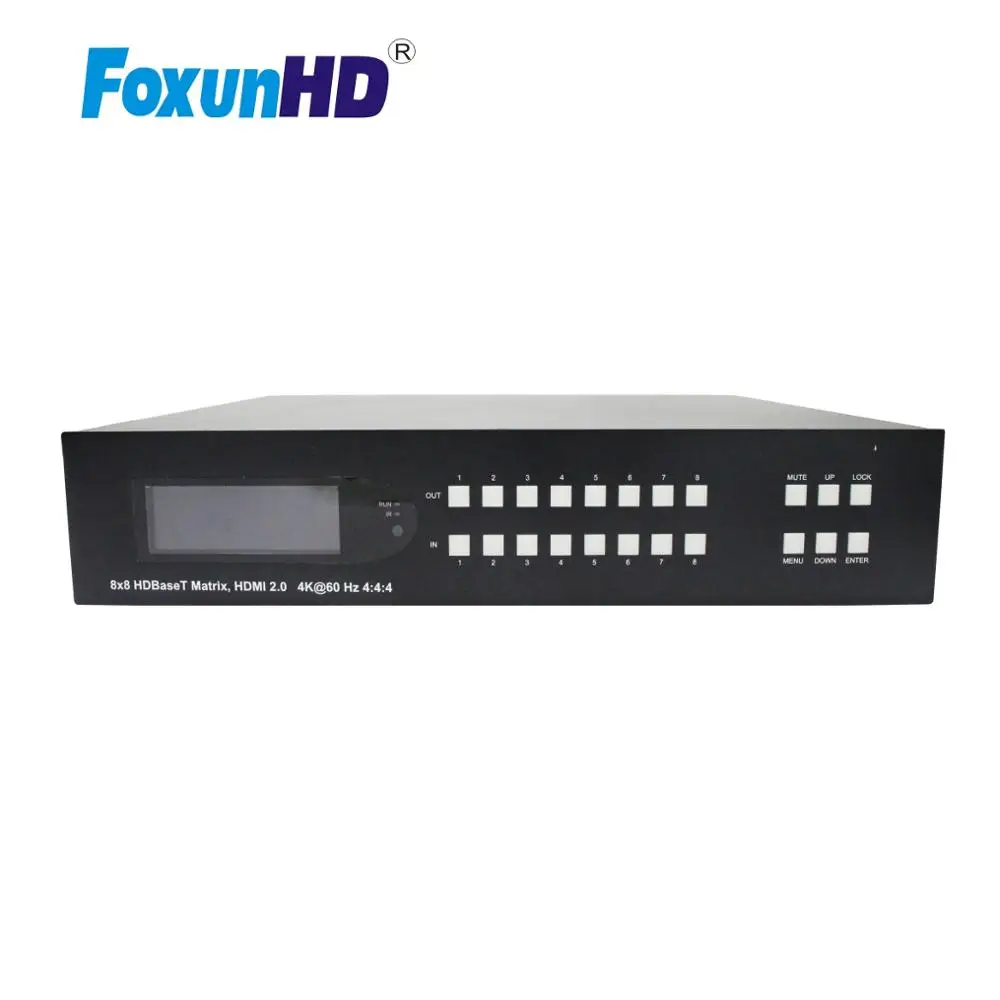 Матрица Foxun 8x16 HDBaseT с POC IR RS232 IP-управлением MX12B 100 м HDMI аудио матричный коммутатор 8x8