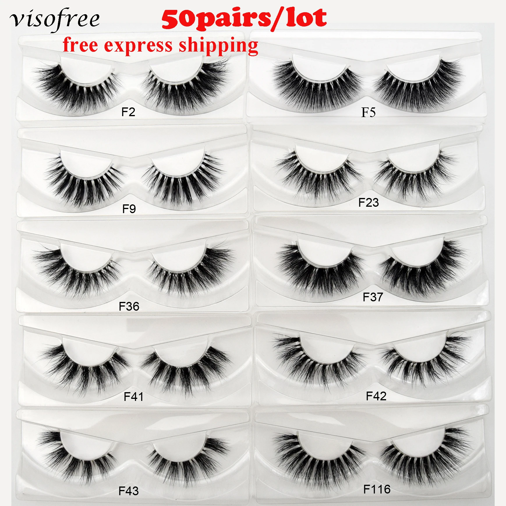 Wholsale Lashes 50pairs/lot Visofree 3D Mink Eyelashes Transparent Band Lashes Natural Fluffy Mink lashes Clear Band Eyelashes
Wholsale Lashes 50pairs/lot Visofree 3D Mink Eyelashes Transparent Band Lashes Natural Fluffy Mink lashes Clear Band Eyelashes