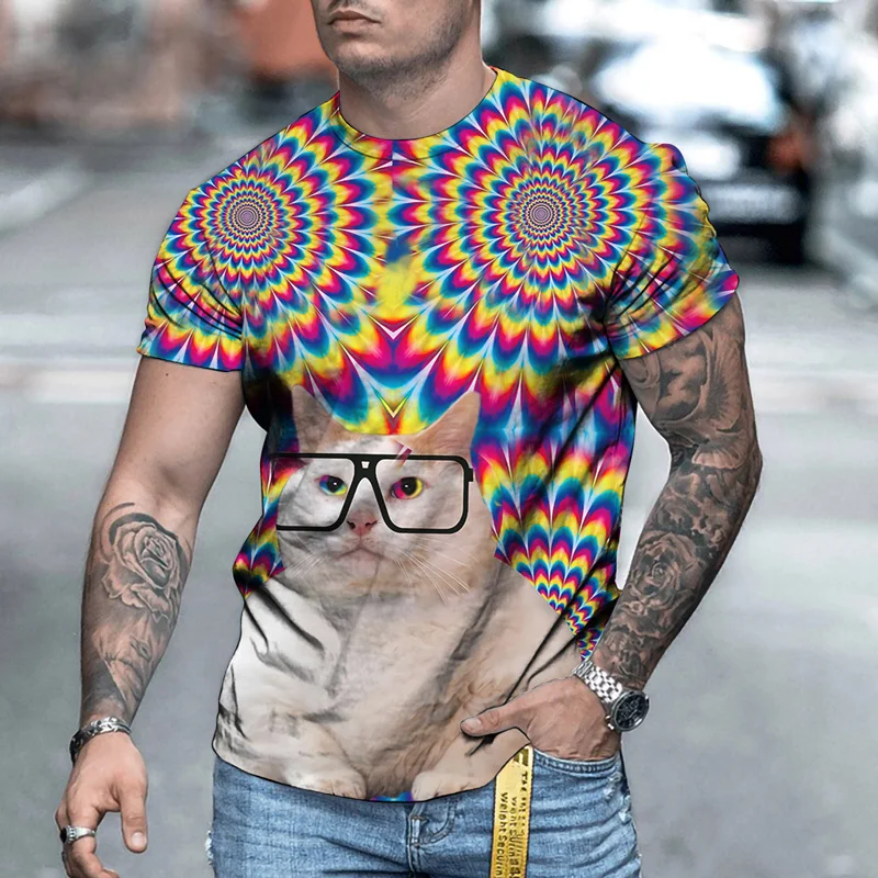 Moda 3d gato impresso camiseta masculina verão 3d coruja camiseta casual manga curta o pescoço superior camisetas de grandes dim
Moda 3d gato impresso camiseta masculina verão 3d coruja camiseta casual manga curta o pescoço superior camisetas de grandes dim