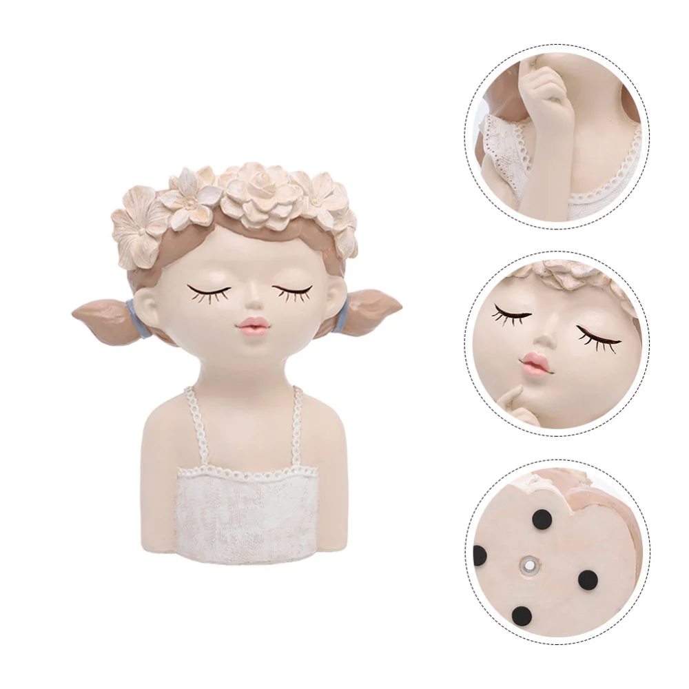 1pc Girl Shape Flowerpot Resin Lovely Desktop Decoration Small Plant Pot Planter for Desktop Office
1pc Girl Shape Flowerpot Resin Lovely Desktop Decoration Small Plant Pot Planter for Desktop Office