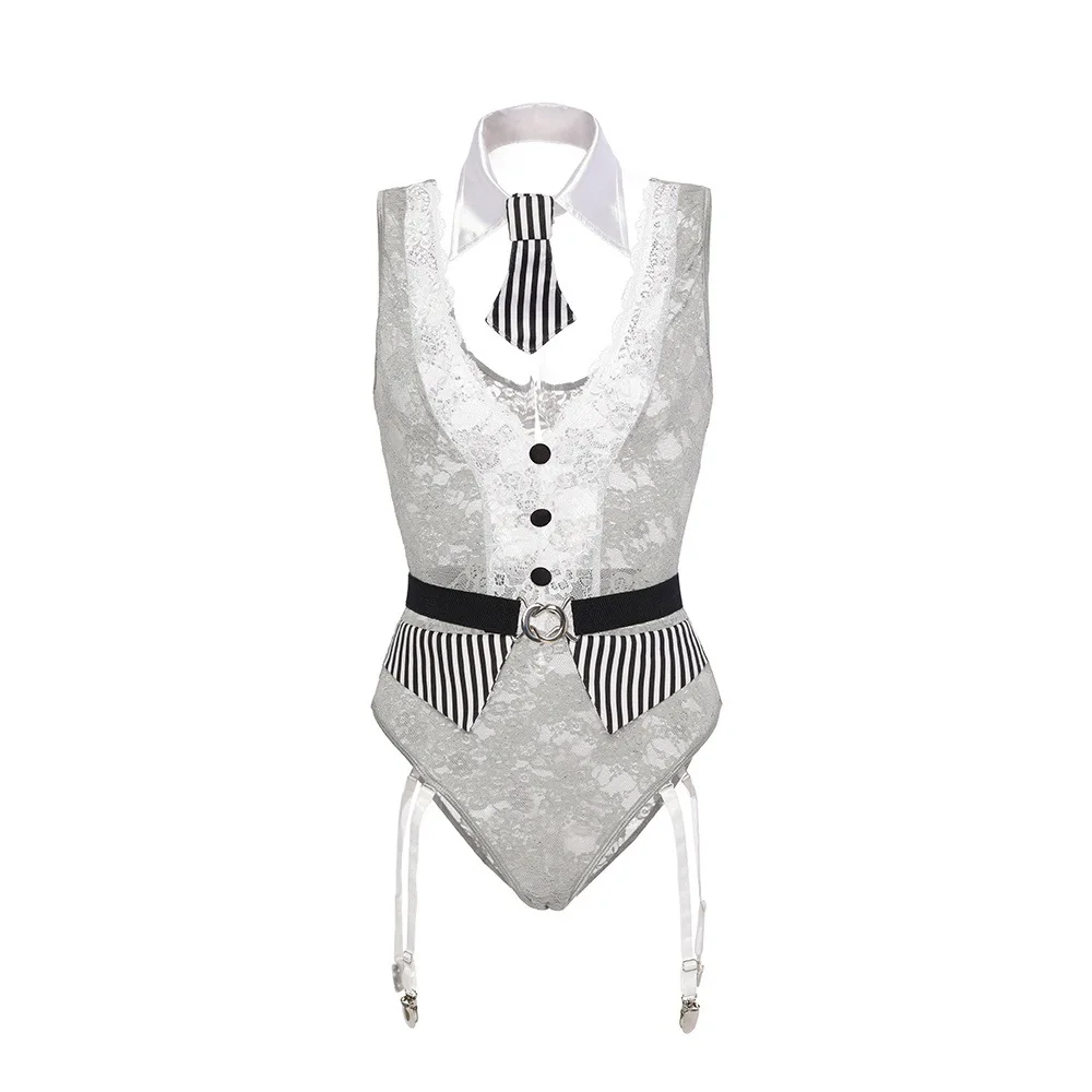 MUMU Women Cosplay Sexy Lingerie Uniform Temptation Nightclub Secretary Professional Wear OL Teacher One-piece Suit Body Suits
MUMU Women Cosplay Sexy Lingerie Uniform Temptation Nightclub Secretary Professional Wear OL Teacher One-piece Suit Body Suits