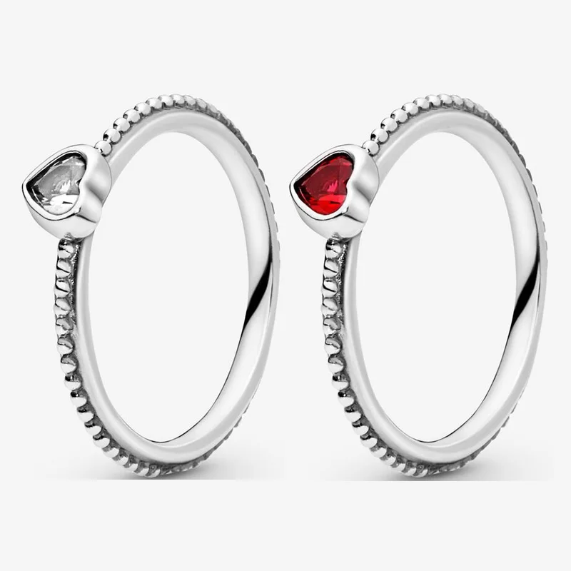 925 Sterling Silver Pan Ring Silver Sparkle With Crystal Heart Ring For Women Wedding Party Gift Fashion Jewelry
925 Sterling Silver Pan Ring Silver Sparkle With Crystal Heart Ring For Women Wedding Party Gift Fashion Jewelry