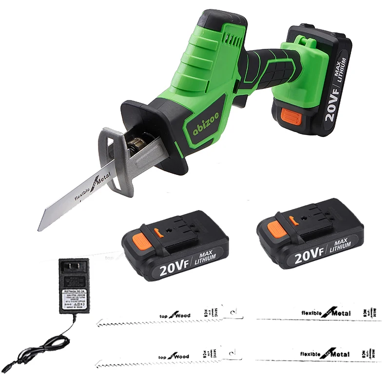 20v Cordless Reciprocating Saw Adjustable Speed Portable Electric Saw for Tree Wood Metal Cutting Chainsaw Power Tool Kit
20v Cordless Reciprocating Saw Adjustable Speed Portable Electric Saw for Tree Wood Metal Cutting Chainsaw Power Tool Kit