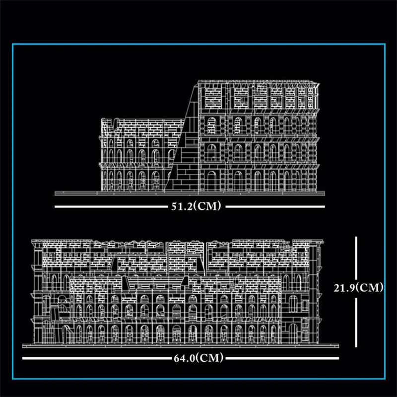 Mould King Architecture City Streetview The Italy Roman Colosseum MOC-49020 Model Kit Building Blocks Bricks Toys For Kids 22002
Mould King Architecture City Streetview The Italy Roman Colosseum MOC-49020 Model Kit Building Blocks Bricks Toys For Kids 22002