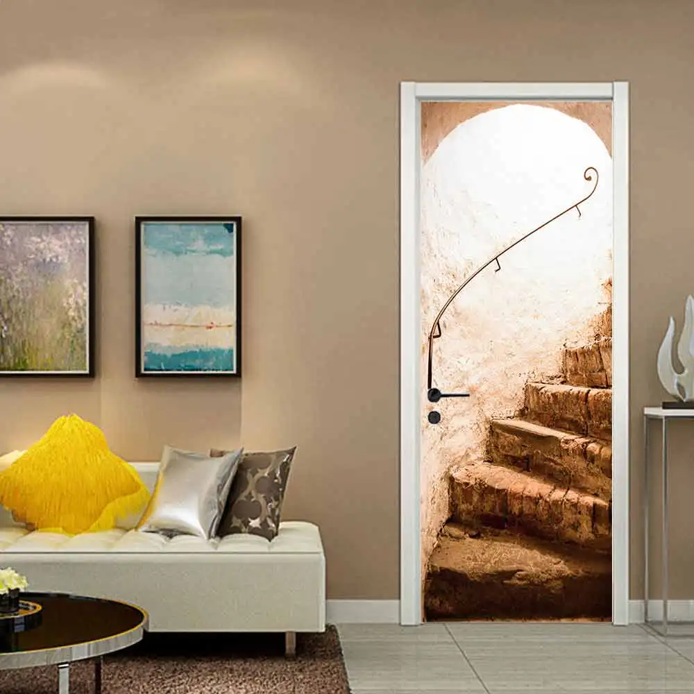 3D stone step door decoration PVC living room bedroom waterproof self-adhesive door stickers refurbished wall stickers
3D stone step door decoration PVC living room bedroom waterproof self-adhesive door stickers refurbished wall stickers