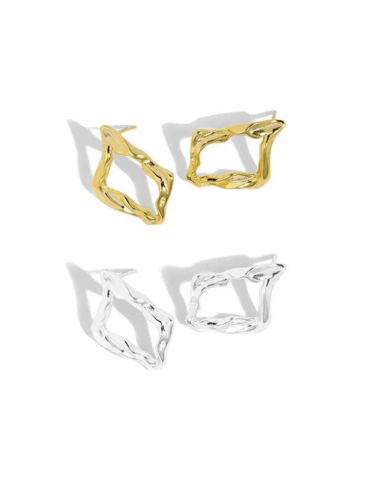 Stud Earrings Sterling Silver 925 Gift For Women Gold Minimalist Design Irregular Boho Trend 2021 Fine Accessories Jewellery
Stud Earrings Sterling Silver 925 Gift For Women Gold Minimalist Design Irregular Boho Trend 2021 Fine Accessories Jewellery