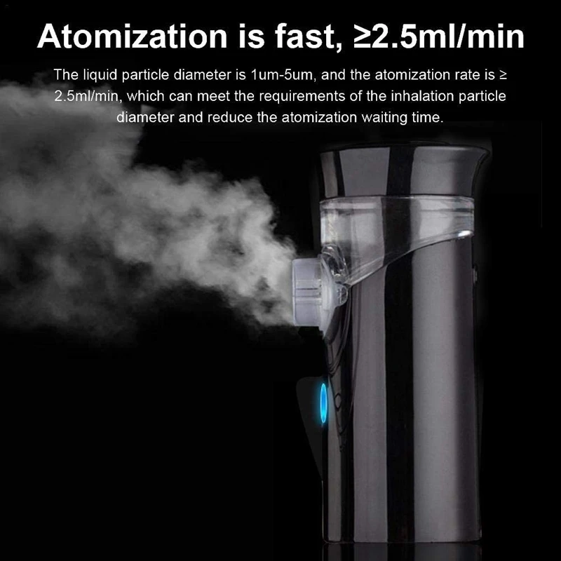 Mesh Silent Atomizer Ultrasonic Hand-Held Atomizer for Children Portable Atomizer USB Humidifier with Built-in Battery
Mesh Silent Atomizer Ultrasonic Hand-Held Atomizer for Children Portable Atomizer USB Humidifier with Built-in Battery
