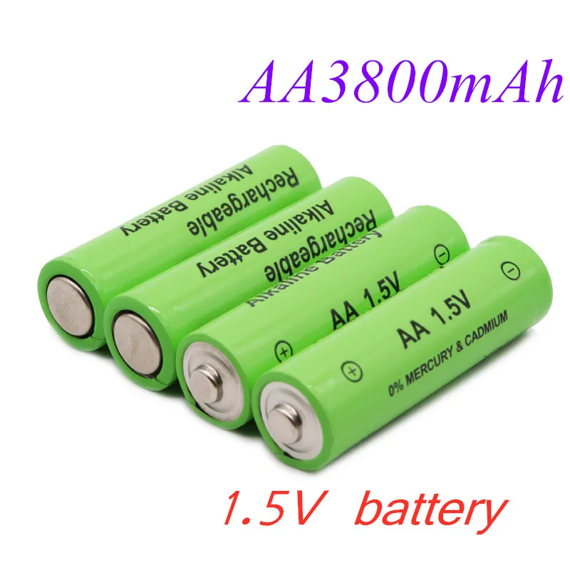 100% New AA Battery 3800mah 1.5V Alkaline AA rechargeable battery for Remote Control Toy light Batery
100% New AA Battery 3800mah 1.5V Alkaline AA rechargeable battery for Remote Control Toy light Batery