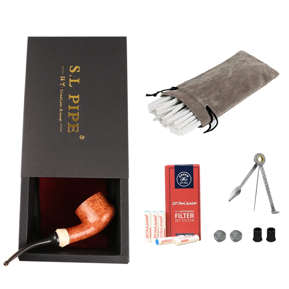 Ru Smoker Handmade Briar Pipes Briar Handmade Tobacco Pipe Smoking Pipe with Holder Smoking Accessories High-end Quality 
Ru Smoker Handmade Briar Pipes Briar Handmade Tobacco Pipe Smoking Pipe with Holder Smoking Accessories High-end Quality