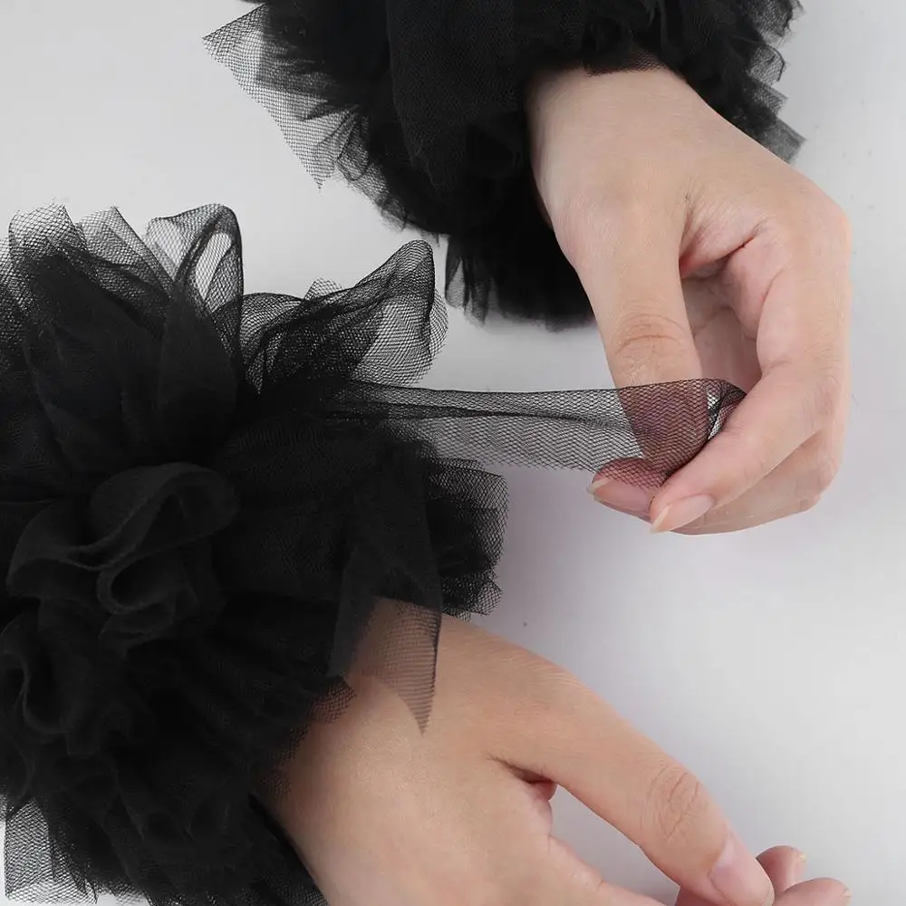 Wedding WomensBridal Gloves Fingerless Girls Fashion Handmade Adjustable Ruffled Tulle Bracelet False Sleeves Wrist Cuffs 2PCS
Wedding WomensBridal Gloves Fingerless Girls Fashion Handmade Adjustable Ruffled Tulle Bracelet False Sleeves Wrist Cuffs 2PCS