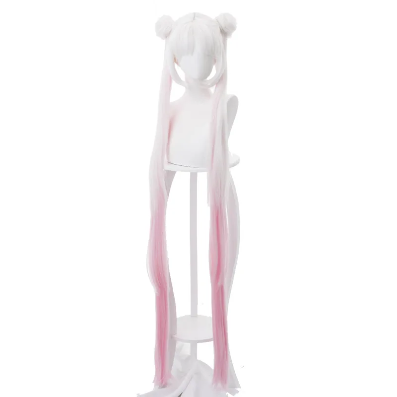 Anime Wig White Gradient Pink Styling Bun Cos Wig Party Role Playing Halloween Accessories for Women 
Anime Wig White Gradient Pink Styling Bun Cos Wig Party Role Playing Halloween Accessories for Women