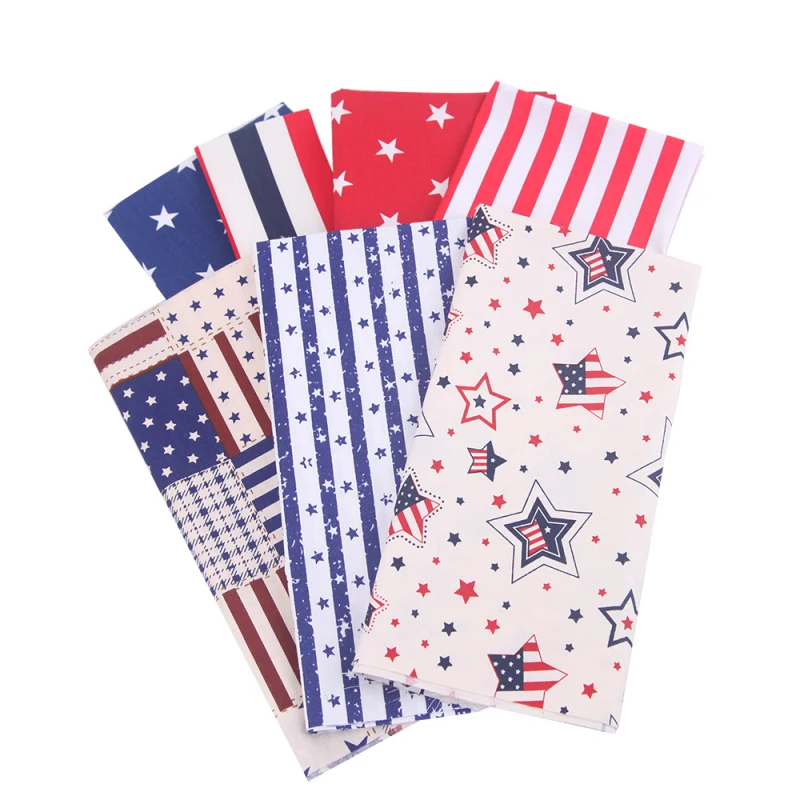 American Flag Style Fabric Twill Print Fabric DIY Handmade Needlework Patchwork Sewing Accessories 7 Pcs/Set
American Flag Style Fabric Twill Print Fabric DIY Handmade Needlework Patchwork Sewing Accessories 7 Pcs/Set