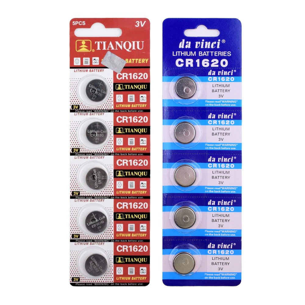 YCDC 5x 3V Lithium Button Coin Cells Batteries CR1620 1620 ECR1620 DL1620 280-208 Watch Battery Single Use
YCDC 5x 3V Lithium Button Coin Cells Batteries CR1620 1620 ECR1620 DL1620 280-208 Watch Battery Single Use