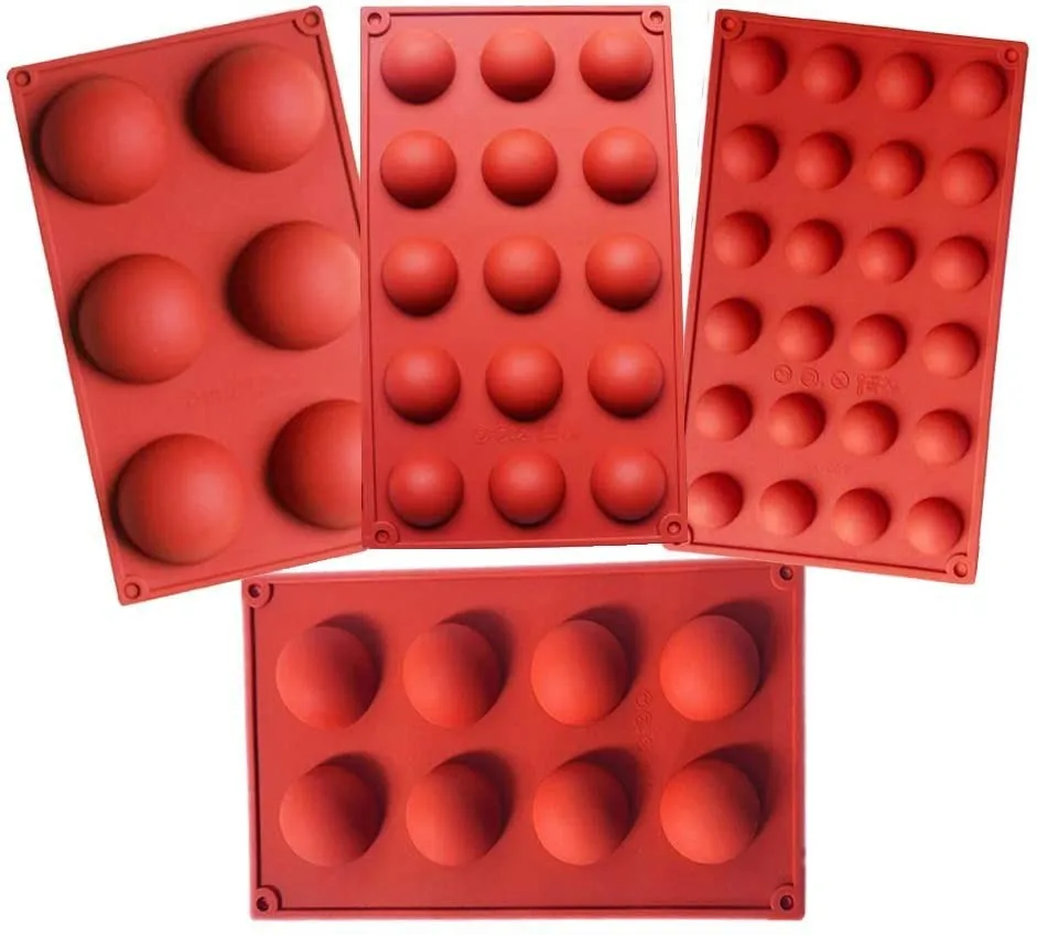 4 Pieces of Silicone Mold Size Semicircle Hemispherical DIY Soap Jelly Pudding Chocolate Silicone Cake Mold Cake Decorating Tool
4 Pieces of Silicone Mold Size Semicircle Hemispherical DIY Soap Jelly Pudding Chocolate Silicone Cake Mold Cake Decorating Tool
