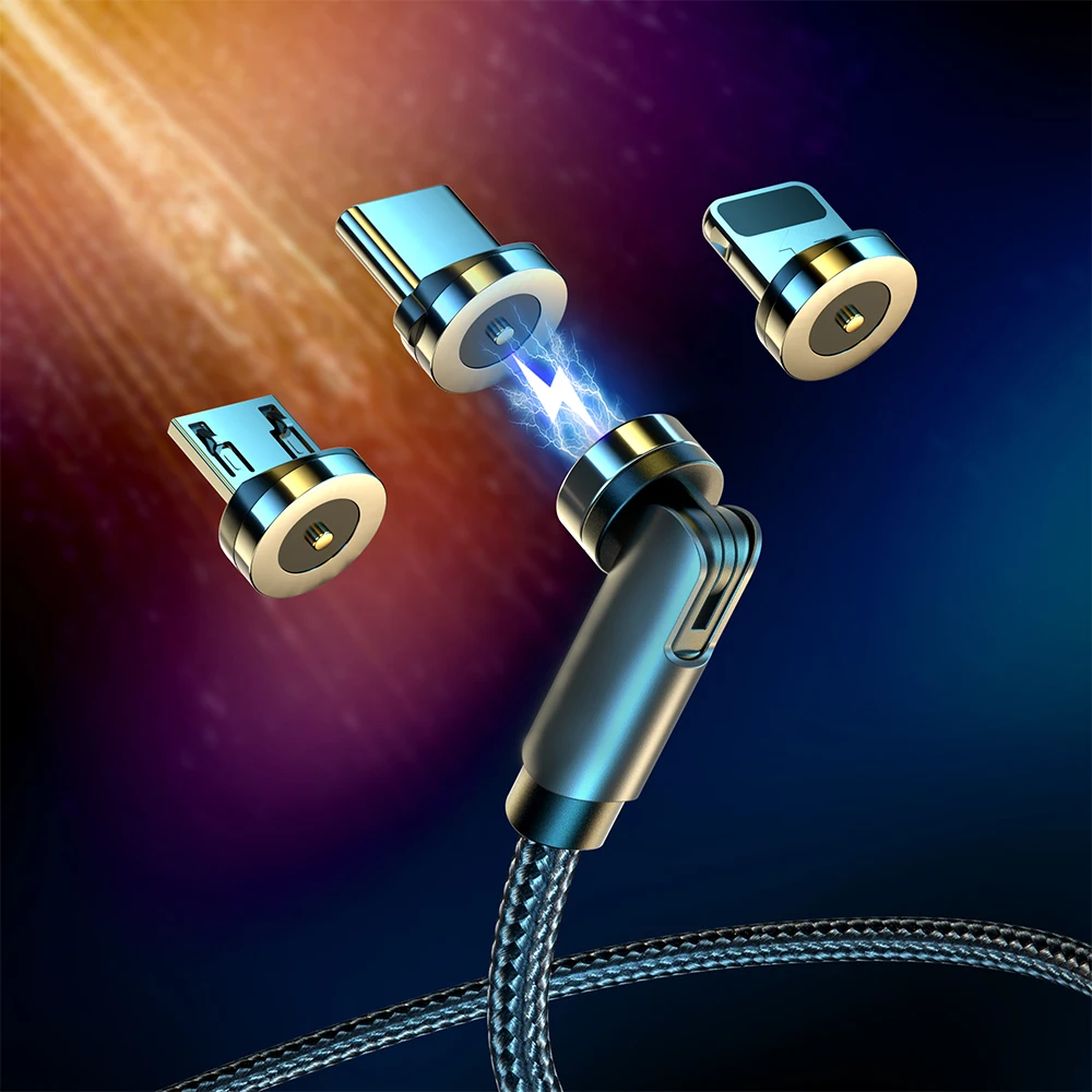 540 Degree Magnetic Micro USB Type C Cable For iPhone 13 Pro Max Xiaomi Samsung S20 Mobile Phone USB C Charger Charge Cord Cable
540 Degree Magnetic Micro USB Type C Cable For iPhone 13 Pro Max Xiaomi Samsung S20 Mobile Phone USB C Charger Charge Cord Cable