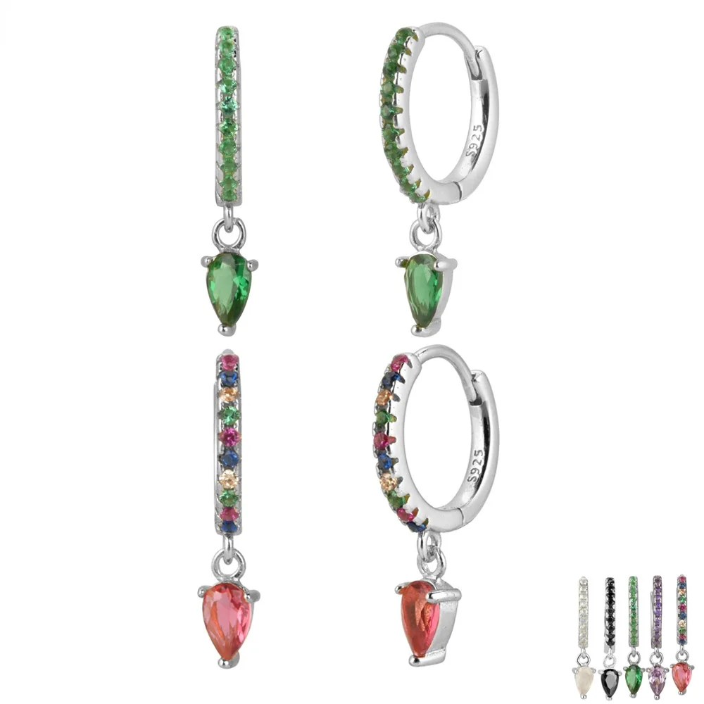 Red Green Drop Earring Piercing Pendiente Ohrringe Luxury European Crystal Rock Punk sterling silver 925
Red Green Drop Earring Piercing Pendiente Ohrringe Luxury European Crystal Rock Punk sterling silver 925