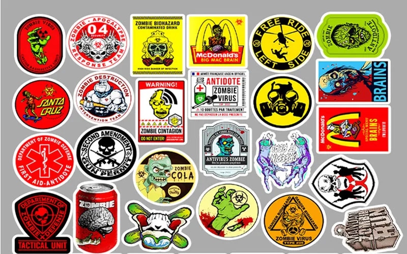 50 pcs Zombie music Graffiti Waterproof Skateboard Travel Suitcase Phone Laptop Luggage Stickers Cute Kids Girl Toys
50 pcs Zombie music Graffiti Waterproof Skateboard Travel Suitcase Phone Laptop Luggage Stickers Cute Kids Girl Toys