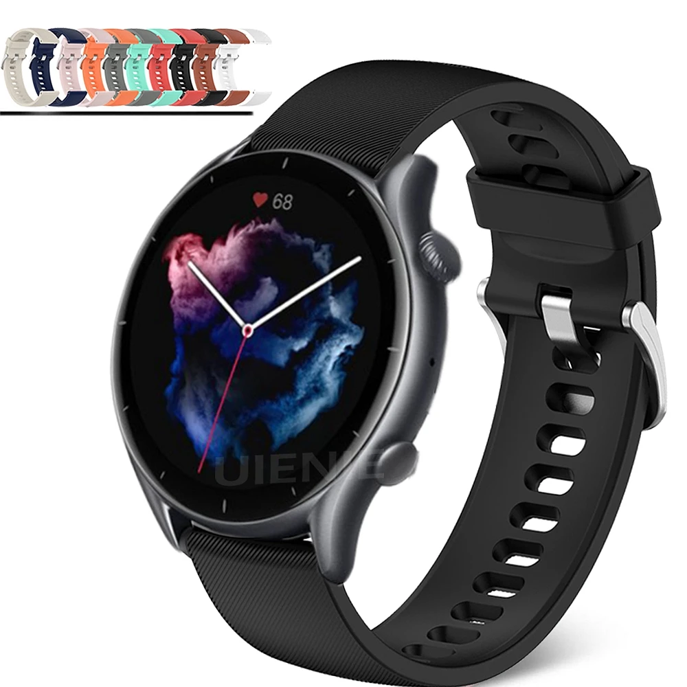 Ремешок силиконовый для Xiaomi Huami Amazfit Gtr 3 Pro 2 2e/gtr 47 мм, сменный спортивный браслет для наручных часов gtr3, 22 мм
Ремешок силиконовый для Xiaomi Huami Amazfit Gtr 3 Pro 2 2e/gtr 47 мм, сменный спортивный браслет для наручных часов gtr3, 22 мм