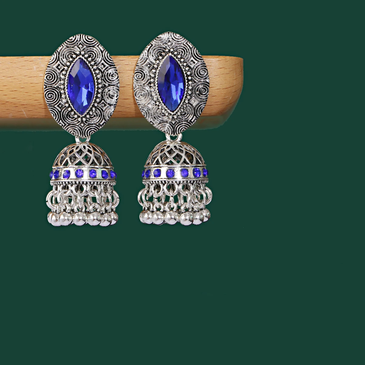 Афганские цыганские блестящие индийские серьги Jhumka для женщин серьги-подвески в