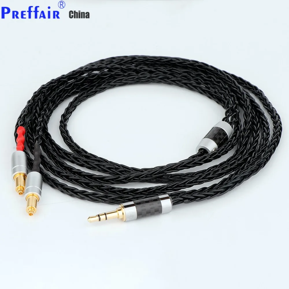 

8-жильный Черный Плетеный 2,5 3,5 4,4 мм XLR сбалансированный кабель для наушников Shure SRH1540 SRH1840 SRH1440 кабели для наушников