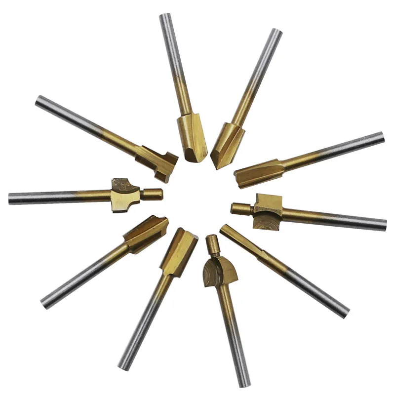 3mm Wood Cutter Milling HSS Titanium Router Drill Bits Fits Dremel Rotary Tool Engraving Milling Cutter Groove Woodworking
3mm Wood Cutter Milling HSS Titanium Router Drill Bits Fits Dremel Rotary Tool Engraving Milling Cutter Groove Woodworking