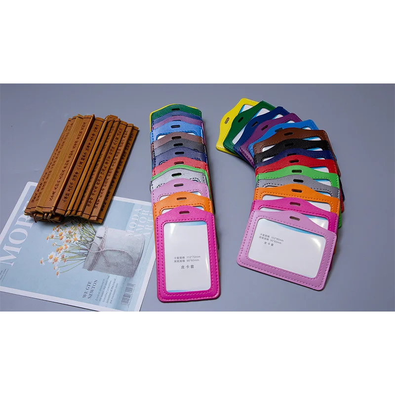 Wholesale Cheap Pu Leather Luxury ID Card Protector Badge Case School Students Bus Pass Credenticals Badges Photo Card Holder
Wholesale Cheap Pu Leather Luxury ID Card Protector Badge Case School Students Bus Pass Credenticals Badges Photo Card Holder