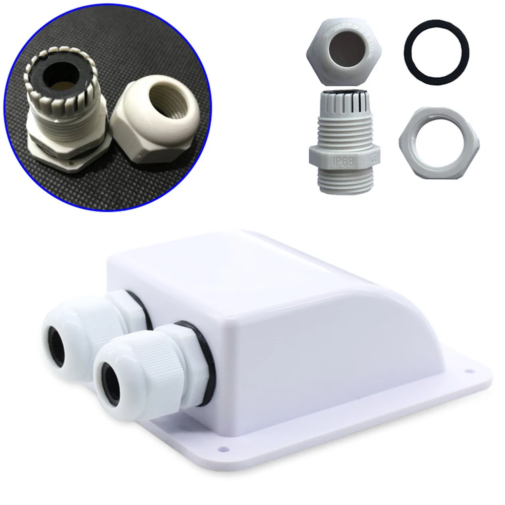 White Solar Car Junction Box Plastic Roof Wire Entry Gland Box Solar Panel Cable Motorhome Junction Box RV Caravan Accessories
White Solar Car Junction Box Plastic Roof Wire Entry Gland Box Solar Panel Cable Motorhome Junction Box RV Caravan Accessories