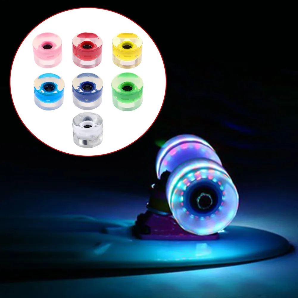 4pcs Skateboard Flash Roller Wheel Penny Board LED Light Wheel Longboard PU Flashing Rollers Skateboard 60x45mm Flashing Wheels
4pcs Skateboard Flash Roller Wheel Penny Board LED Light Wheel Longboard PU Flashing Rollers Skateboard 60x45mm Flashing Wheels