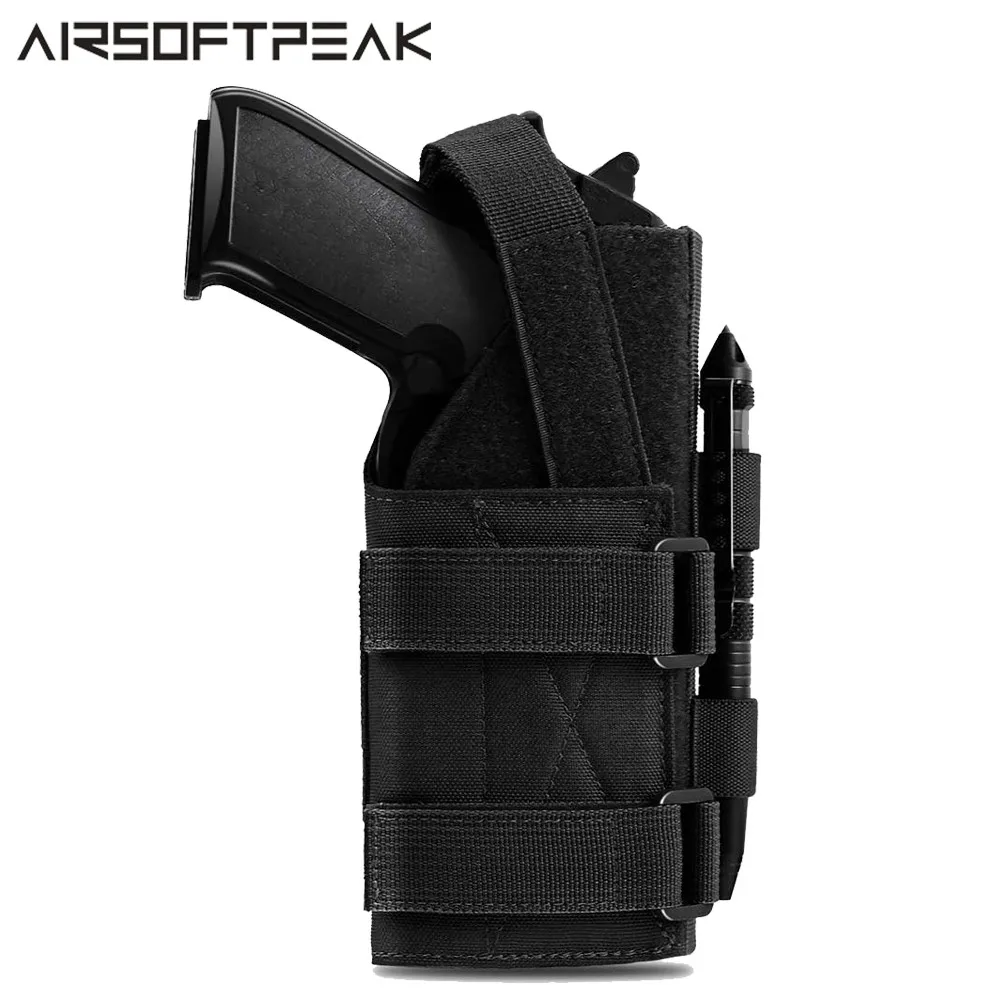1000D Tactical Molle Gun Holster for Right Hand Shooters Pistol Holster Pouch for Handgun Beretta Revolver Glock 1911 17 92 96
1000D Tactical Molle Gun Holster for Right Hand Shooters Pistol Holster Pouch for Handgun Beretta Revolver Glock 1911 17 92 96