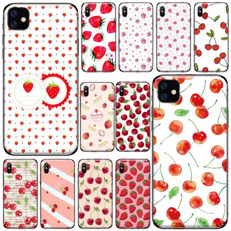 Strawberry Cherry sweet cute cartoon Phone Case For iphone 8 11 12 Redmi note 8 9 s huawei p 30 pro lite plus cover shell funda
Strawberry Cherry sweet cute cartoon Phone Case For iphone 8 11 12 Redmi note 8 9 s huawei p 30 pro lite plus cover shell funda
