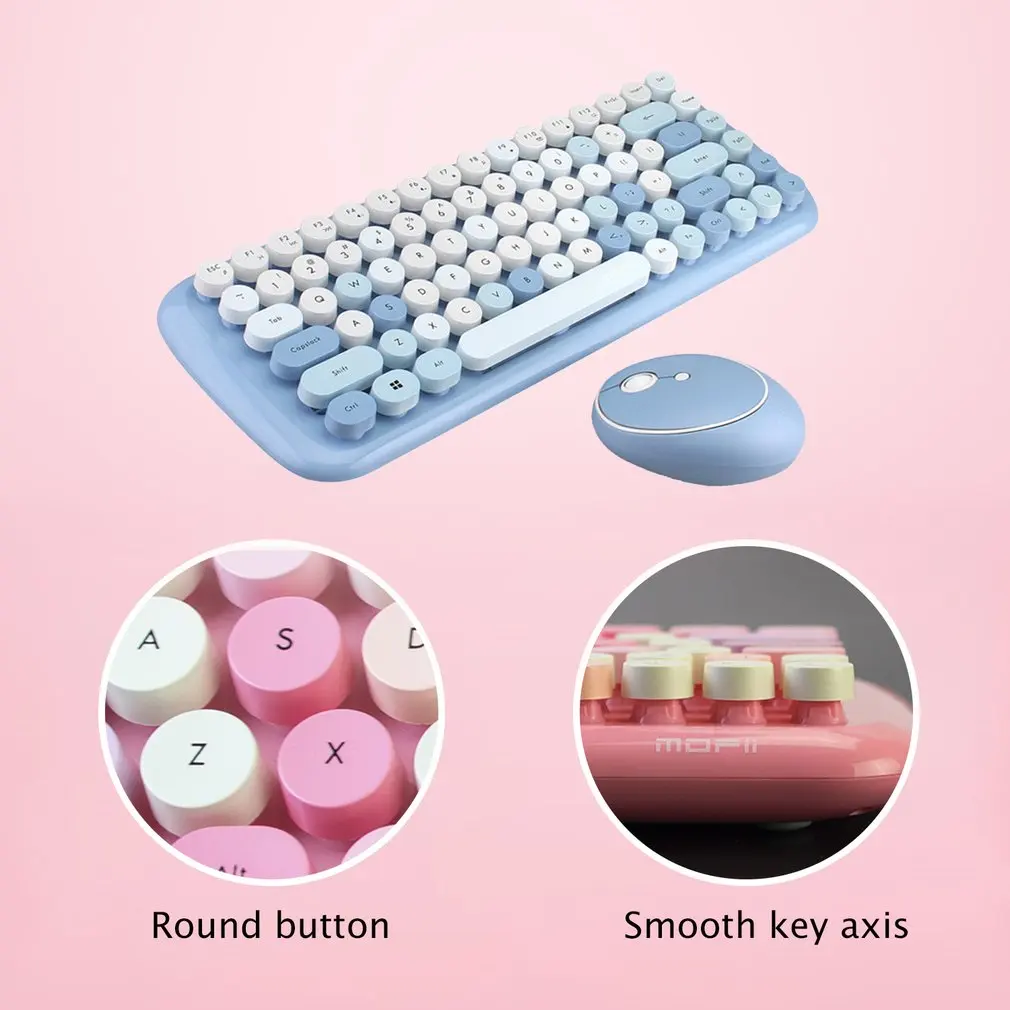 MOFii Wireless Keyboard And Mouse Ergonomic Notebook Home Office Use USB Keyboard Optical Mouse Mixed Color Version
MOFii Wireless Keyboard And Mouse Ergonomic Notebook Home Office Use USB Keyboard Optical Mouse Mixed Color Version