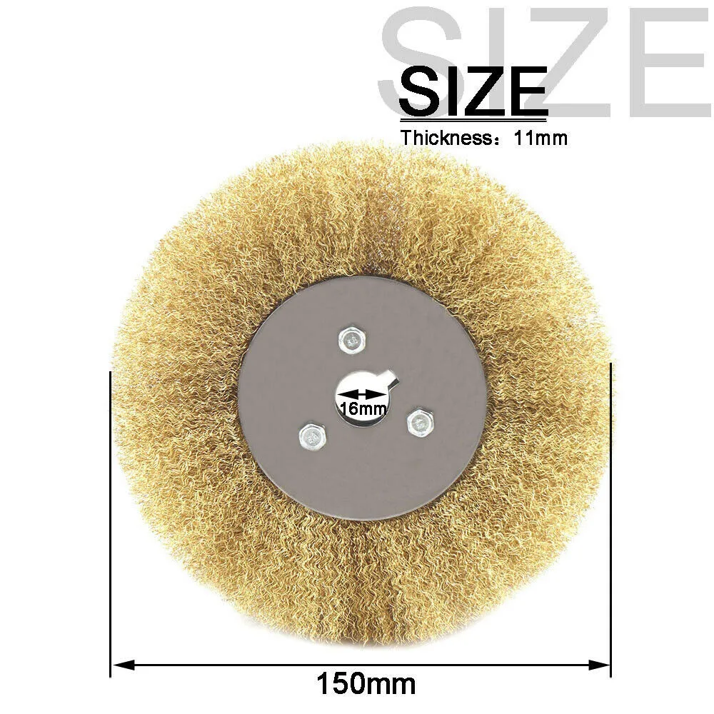 Soft Flat Brass Copper Wire Brush Polishing Wheel Crimped Grinder Pure Copper Wire Wheel Round Brass Wire Brush 100-250mm
Soft Flat Brass Copper Wire Brush Polishing Wheel Crimped Grinder Pure Copper Wire Wheel Round Brass Wire Brush 100-250mm