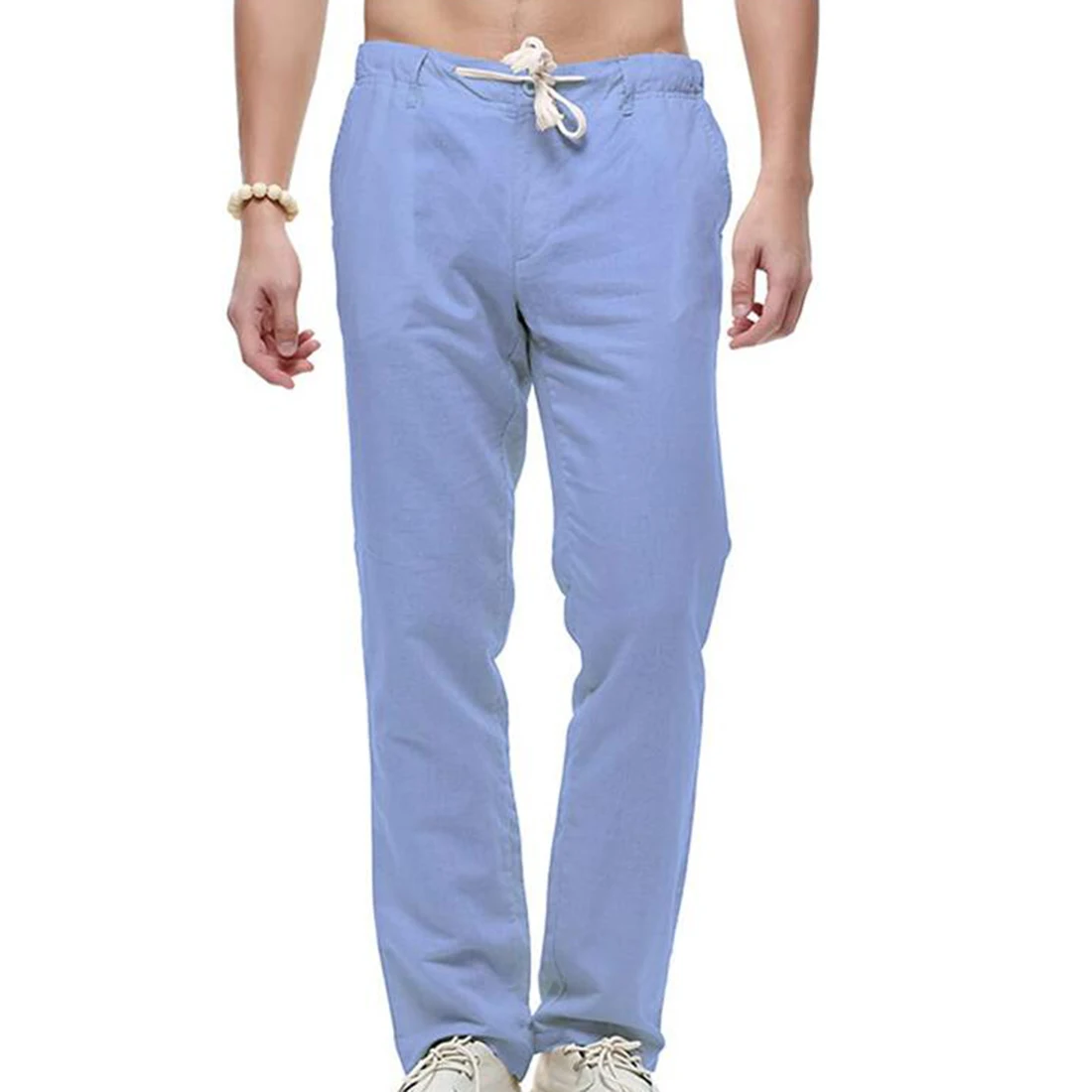 High Quality Men's Summer Solid Pants Cotton Linen Wide Leg Trousers White Elastic Waist Straight Men Trousers Joggers
High Quality Men's Summer Solid Pants Cotton Linen Wide Leg Trousers White Elastic Waist Straight Men Trousers Joggers