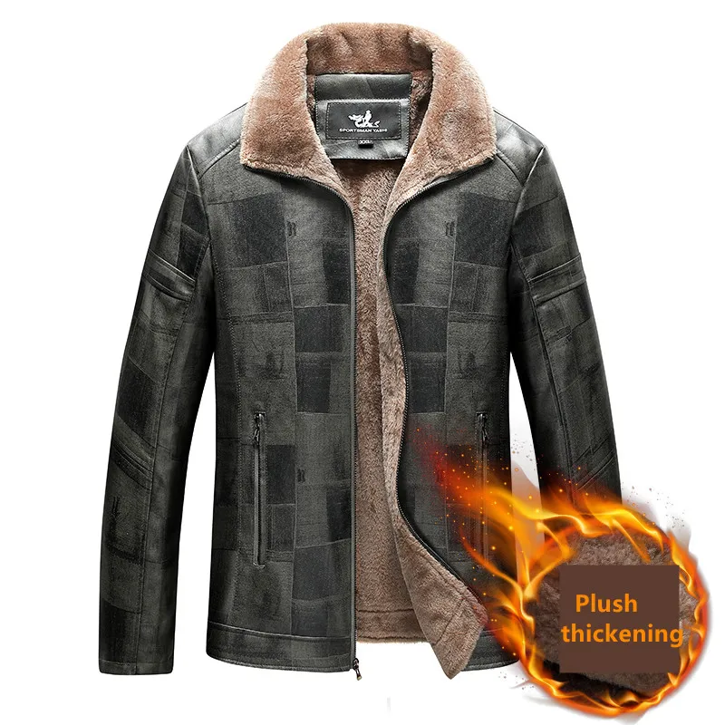 2021 Men Autumn Thick Warm Fleece Leather Jacket Coat Men Winter Outwear Casual Military Bomber Motor Biker Leather Jackets Men
2021 Men Autumn Thick Warm Fleece Leather Jacket Coat Men Winter Outwear Casual Military Bomber Motor Biker Leather Jackets Men