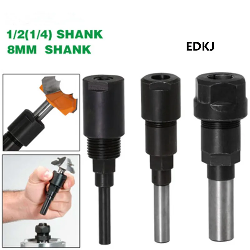 1/4 "8mm 12mm 1/2" Shank Rod Router Bit Extension Converter Collet Engraving Machine Accessories Extension Milling Cutter extend
1/4 "8mm 12mm 1/2" Shank Rod Router Bit Extension Converter Collet Engraving Machine Accessories Extension Milling Cutter extend